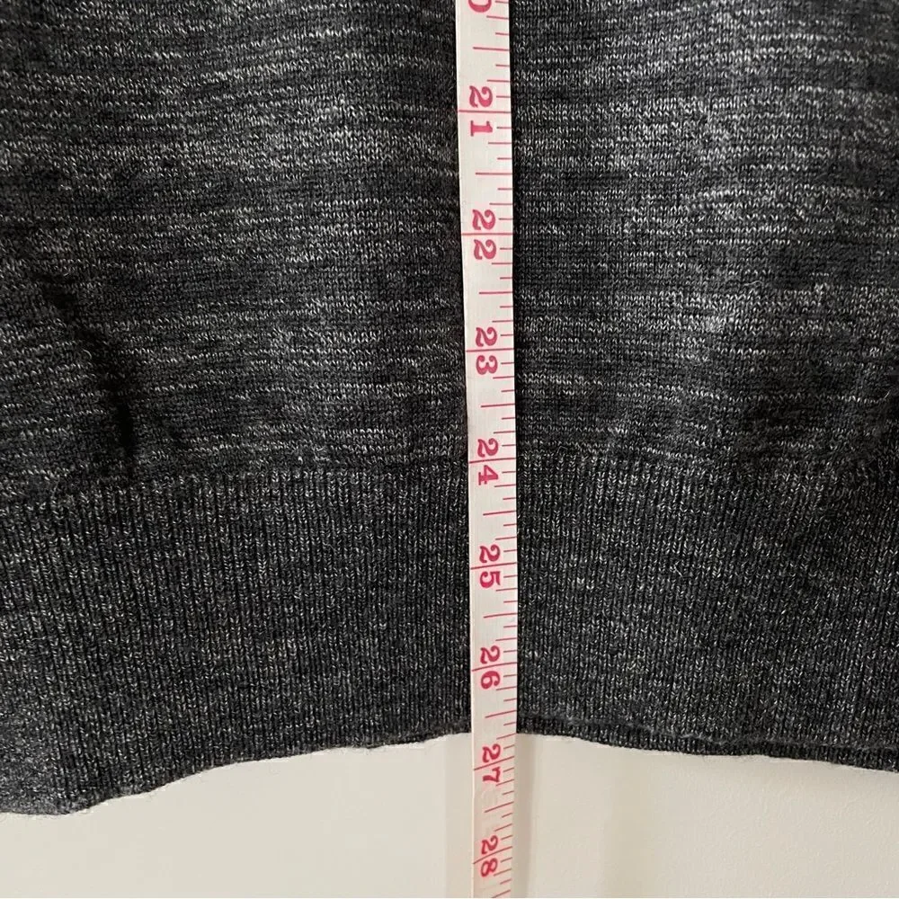 LÍNEA ROSSA SIGNATURE Grey Merino Wool Sweater-L
